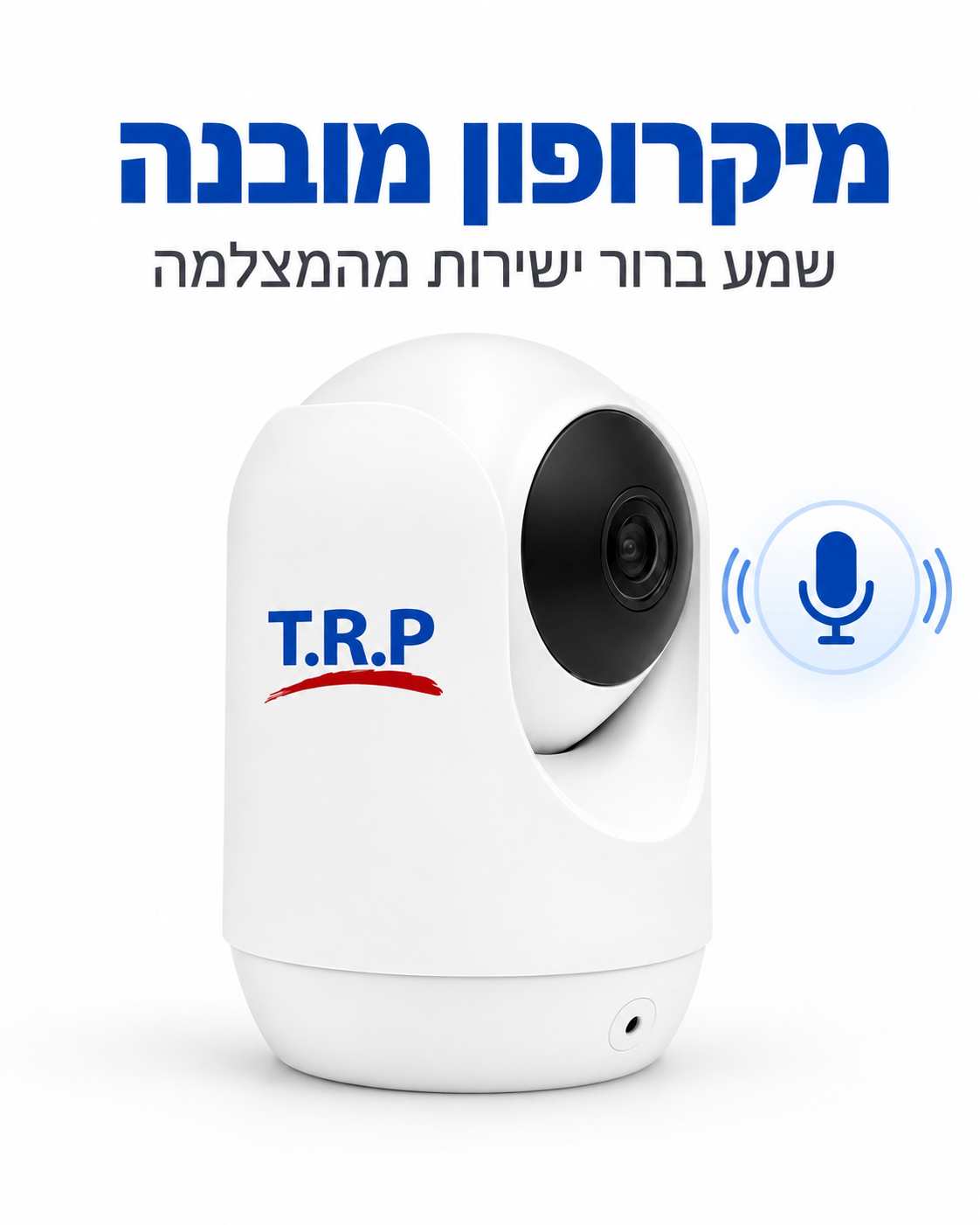 מצלמת אבטחה פנימית WiFi מסתובבת 360°