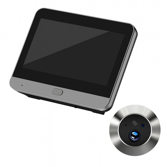 עינית דלת דיגיטלית עם מסך 4.3 אינץ' וחיבור WiFi – צפייה חכמה באורח לפני הפתיחה | T.R.P אלקטרוניקה