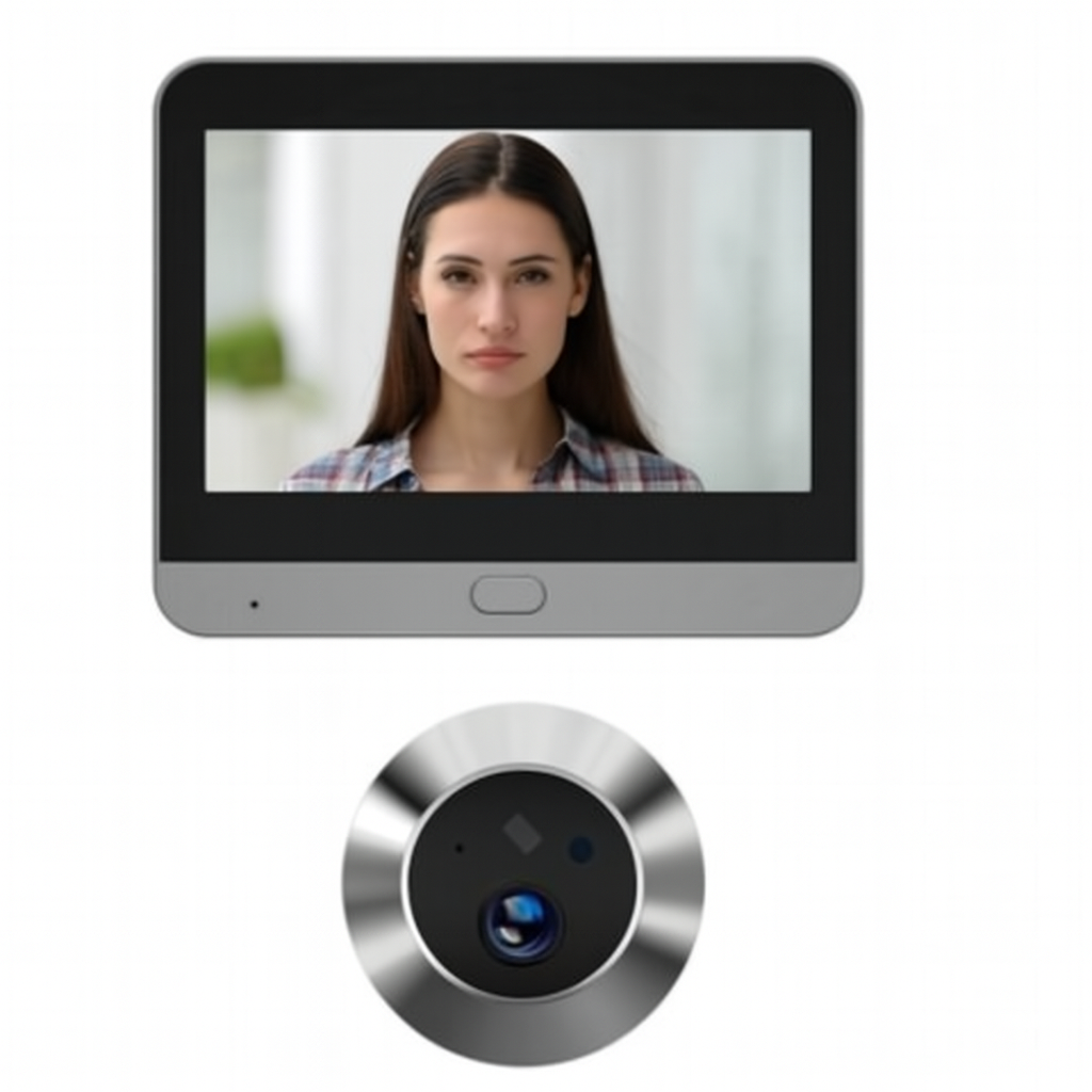 עינית דלת דיגיטלית עם מסך 4.3 אינץ' וחיבור WiFi – צפייה חכמה באורח לפני הפתיחה | T.R.P אלקטרוניקה