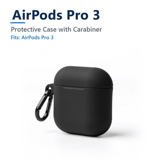 AirPods Pro 3 protective case with carabiner