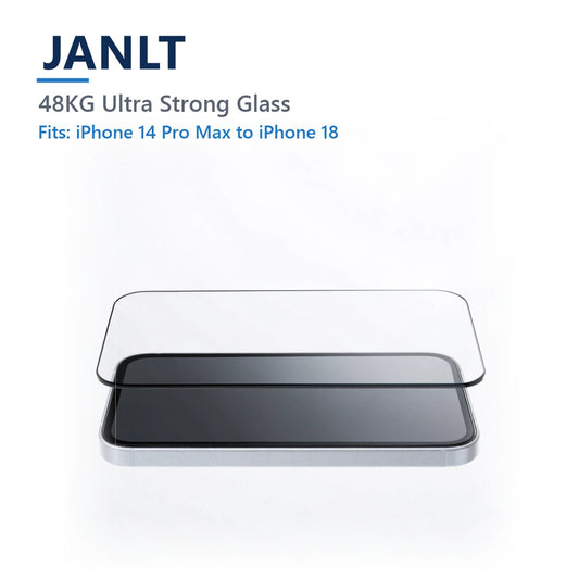 JANLT 48KG ultra strong glass screen protector for iPhone