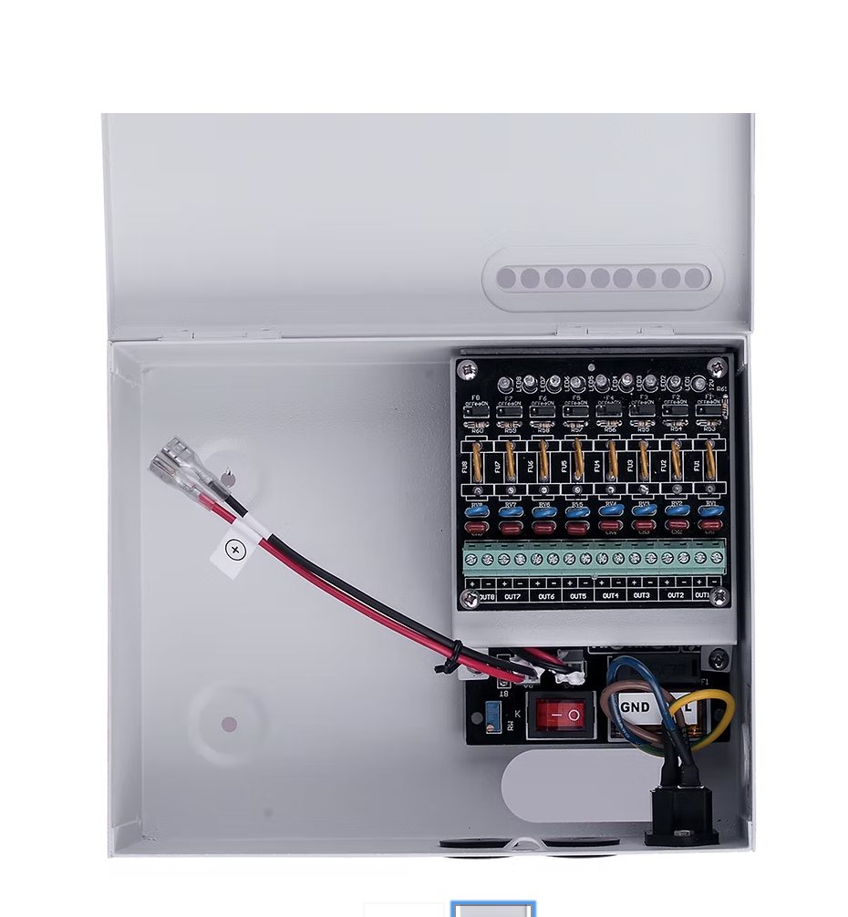 ספק כוח מזווד 12V 5A בארון כולל הגנה למערכת