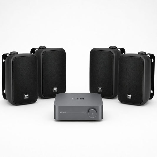 קיט שמע חוץ Wiim Amp עם שני זוגות רמקולים Morel BREEZ AW600