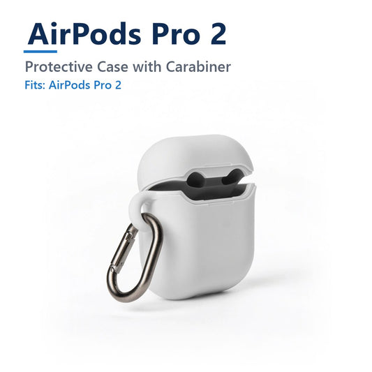 AirPods Pro 2 protective case with carabiner